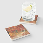 詩篇72:19地に彼の栄光を満たす ストーンコースター (横)