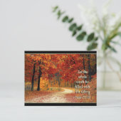 詩篇72:19地に彼の栄光を満たす ポストカード (スタンド正面)