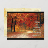 詩篇72:19地に彼の栄光を満たす ポストカード (正面/裏面)