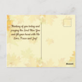 詩篇72:19地に彼の栄光を満たす ポストカード (裏面)