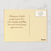 詩篇72:19地を彼の栄光と共に造らせよ ポストカード (裏面)