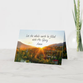 詩篇72:19地を神の栄光と共に造らせよ カード