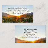 詩篇72:19地を神の栄光と共に造らせよ 名刺 (正面/裏面)