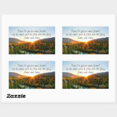 詩篇72:19地を神の栄光と共に造らせよ 長方形シール (シート)