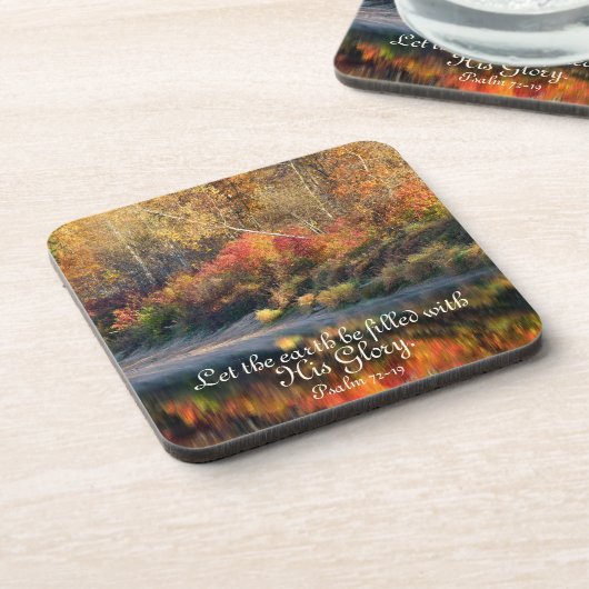 詩篇72:19聖句God's Glory Coasters コースター (左側)