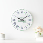 詩篇72:2 KJV聖書ローマ数字 ラージ壁時計 (ホーム)