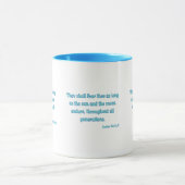 詩篇72:5 KJVバイブル聖句Two-Tone Mug マグカップ (中央)