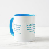 詩篇72:5 KJVバイブル聖句Two-Tone Mug マグカップ (正面左)