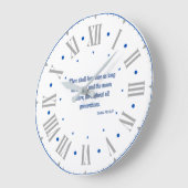 詩篇72:5 KJV聖書Verse IIローマ数字 ラージ壁時計 (傾斜)