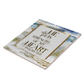 詩篇73:26彼は私のハートの力である タイル (側面)