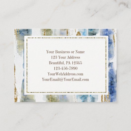 詩篇73:26彼は私のハートの力である 名刺 (裏面)