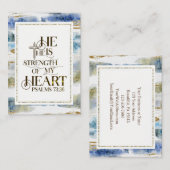 詩篇73:26彼は私のハートの力である 名刺 (正面/裏面)