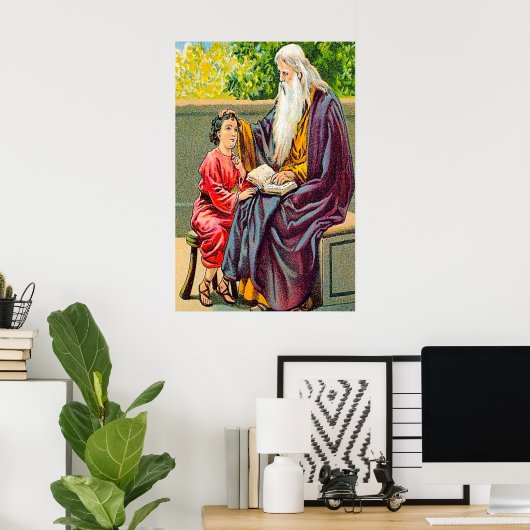 詩篇78:1-7の子教えどもたち神の道のポスター ポスター (ホームオフィス)