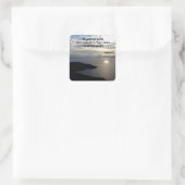 詩篇8名威厳のある聖書の聖句 スクエアシール (バッグ)