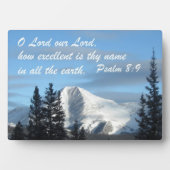 詩篇8時9分 フォトプラーク (正面)