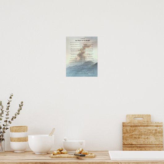 詩篇81、私たちの力を神に声を上げて歌う ポスター (キッチン)