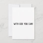 詩篇82:3 KJVバイブル聖句フラットグリーティングカード カード (裏面)