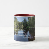 詩篇84:10あなたの裁判所で一日の良い マグカップ (中央)