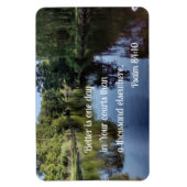 詩篇84:10あなたの裁判所で一日の良い マグネット (縦)