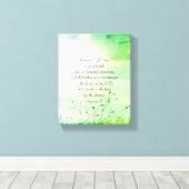 詩篇84:10あなたの裁判所の聖書の中の一日よりよい キャンバスプリント (インサイチュ (ウッドフロア))