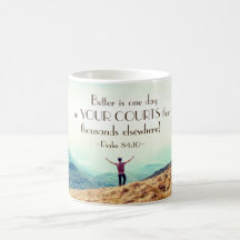 詩篇84:10あなたの裁判所の聖書の中の一日よりよい