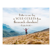 詩篇84:10あなたの裁判所の聖書の中の一日よりよい