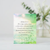 詩篇84:10あなたの裁判所の聖書の節の一日のために ポストカード (スタンド正面)