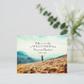 詩篇84:10 あなたの宮で過ごす一日はどこよりも良い ポストカード (スタンド正面)