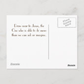 詩篇84:10 あなたの宮で過ごす一日はどこよりも良い ポストカード (裏面)