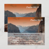 詩篇84:10 暗記カード ポストカード (正面/裏面)