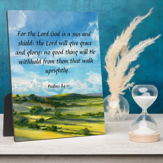 詩篇84:11プラーク フォトプラーク (側面)