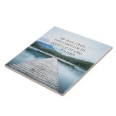 詩篇84:2主の裁判所聖なる書物、 経典、桟橋 タイル (側面)