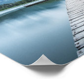 詩篇84:2聖なる書物、 経典、湖の桟橋 ポスター (角)