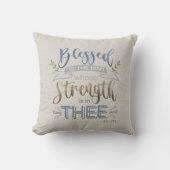 詩篇84:5賛美 -男である クッション (正面)