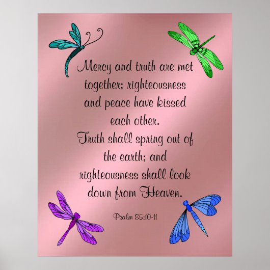 詩篇85:10-11 ポスター (正面)