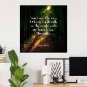 詩篇86:11 ポスター (ホームオフィス)