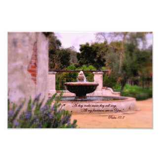 詩篇87:7彼らは音楽を作り、彼らは歌う フォトプリント           