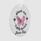 詩篇88:4高賛美名カスタム蝶 オーナメント (正面)