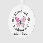 詩篇88:4高賛美名カスタム蝶 オーナメント (正面)