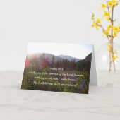 詩篇89:1わたしは主の業を歌う カード (黄色い花)