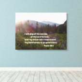 詩篇89:1わたしは主の業を歌う キャンバスプリント (インサイチュ (ウッドフロア))