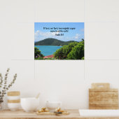 詩篇8:1主よ、主よ、どのように威厳のあるか ポスター (キッチン)