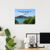 詩篇8:1主よ、主よ、どのように威厳のあるか ポスター (ホームオフィス)