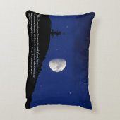 詩篇8:3,4聖なる書物、 経典 感動的 アクセントクッション (裏面(縦))