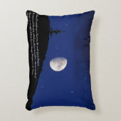 詩篇8:3,4聖なる書物、 経典 感動的 アクセントクッション (正面(垂直))