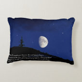 詩篇8:3,4聖なる書物、 経典 感動的 アクセントクッション (裏面)