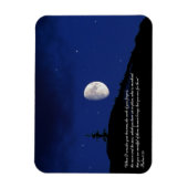 詩篇8:3,4聖なる書物、 経典 感動的 マグネット (縦)