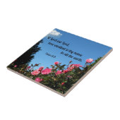 詩篇8:9主よ、あなたの優しさは… タイル (側面)