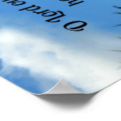 詩篇8:9主よ、あなたの優しさは… ポスター (角)