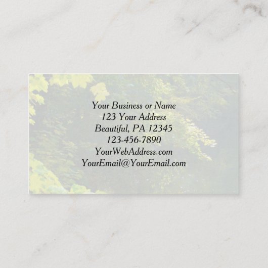 詩篇8:9主よ、あなたの名威厳のある前はいかさま 名刺 (裏面)